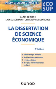 Title: La dissertation de science économique - 2e éd., Author: Alain Beitone