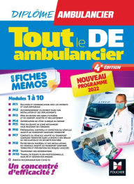 Title: Tout le DE Ambulancier - Nouveau programme - DEA - Modules 1 à 10 en fiches mémos - Révision 4e éd, Author: Jeremy Simon