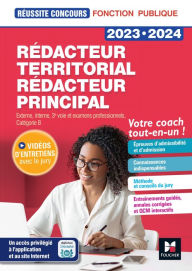 Title: Réussite Concours - Rédacteur territorial/principal - 2023-2024 - Préparation complète, Author: Bruno Rapatout