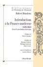 Introduction à la France moderne 1500-1640: Essai de psychologie historique