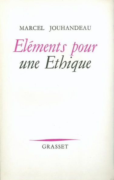 Éléments pour un éthique