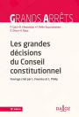 Les grandes décisions du Conseil constitutionnel