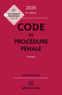 Code de procédure pénale 2026 67ed - Annoté
