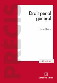 Title: Droit pénal général 29ed, Author: Bernard Bouloc