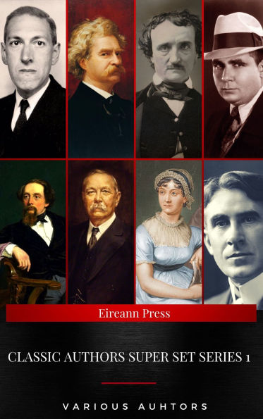 Classic Authors Super Set Series 1: (Shandon Press): Mark Twain, Edgar Allan Poe, , H.P Lovecraft,Robert E. Howard.