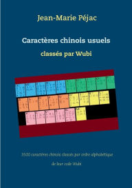 Title: Caractères chinois usuels classés par Wubi: 3500 caractères chinois classés par ordre alphabétique de leur code Wubi, Author: Jean-Marie Pïjac