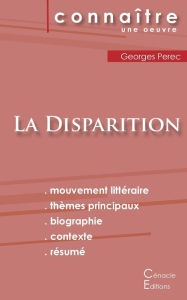 Title: Fiche de lecture La Disparition de Georges Perec (Analyse littéraire de référence et résumé complet), Author: Georges Perec