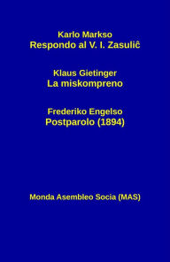 Title: Respondo al V. I. Zasulic, Author: Karlo Markso