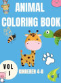 Animal Coloring Book Kids 4-8 Vol I: Cute Animals Coloring Book for Children - Relaxation Coloring Books for Kids - Baby Animals Coloring Book - Activity Boo