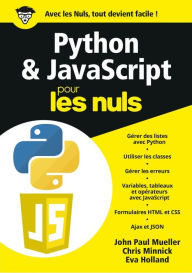 Title: Python & JavaScript pour les Nuls, mégapoche, Author: John Paul Mueller