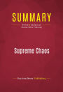 Summary of Supreme Chaos: The Politics of Judicial Confirmation and the Culture War - Charles Willis Pickering