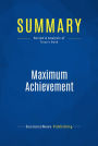 Summary: Maximum Achievement: Review and Analysis of Tracy's Book