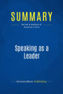 Summary: Speaking as a Leader: Review and Analysis of Humphrey's Book