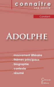 Title: Fiche de lecture Adolphe de Benjamin Constant (Analyse littéraire de référence et résumé complet), Author: Benjamin Constant