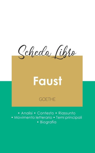 Scheda libro Faust.prima parte. (analisi letteraria di riferimento e riassunto completo)