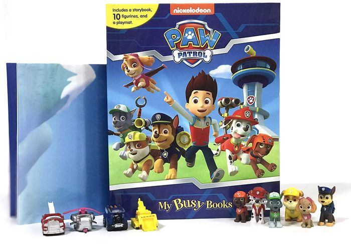 PAW PATROL BUSY BOOK STORY 10 FIGURES AND A PLAYMAT BRAND NEW UK STOCK 