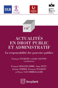 Title: Actualités en droit public et administratif: La responsabilité des pouvoirs publics, Author: François Belleflamme
