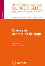 Title: Divorce et séparation de corps, Author: Didier Carré