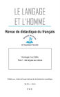Des langues aux cultures: Le langage et l'homme
