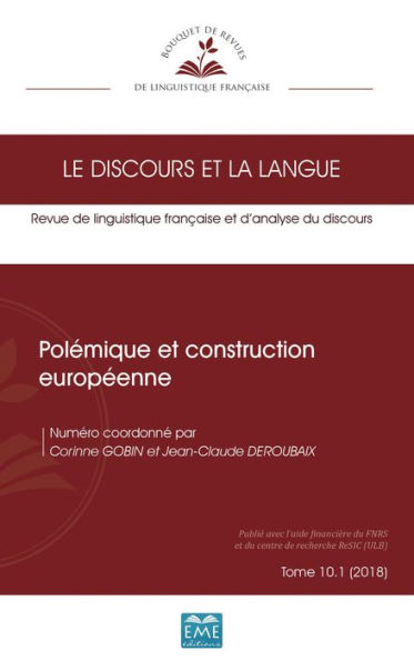 Polémique et construction européenne: 10.1 - 2018