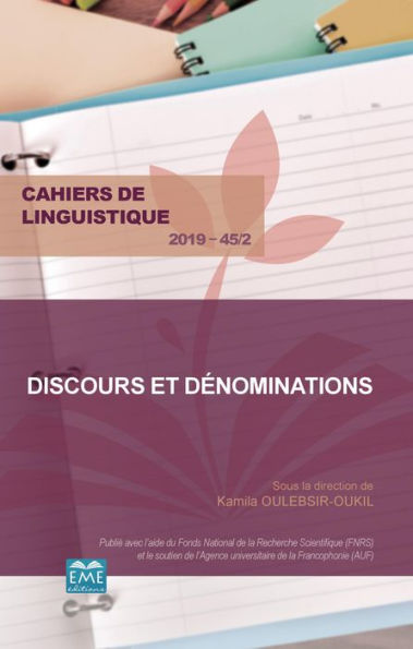 Discours et dénominations