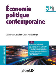 Title: Économie politique contemporaine, Author: Jean-Didier Lecaillon