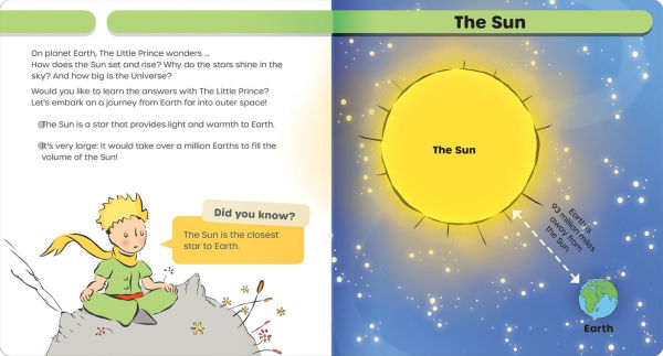 The Little Prince Book: Discover Space - Glow-in-the-Dark Lift-the-Flap Board Book for Kids Ages 5-8 Learn About Planets, Stars & the Solar System: A book that glows in the dark!