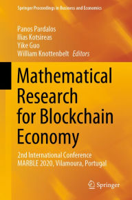 Title: Mathematical Research for Blockchain Economy: 2nd International Conference MARBLE 2020, Vilamoura, Portugal, Author: Panos Pardalos