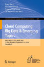 Cloud Computing, Big Data & Emerging Topics: 8th Conference, JCC-BD&ET 2020, La Plata, Argentina, September 8-10, 2020, Proceedings