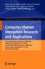 Computer-Human Interaction Research and Applications: Second International Conference, CHIRA 2018, Seville, Spain, September 19-21, 2018 and Third International Conference, CHIRA 2019, Vienna, Austria, September 20-21, 2019, Revised Selected Papers