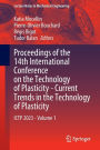 Proceedings of the 14th International Conference on the Technology of Plasticity - Current Trends in the Technology of Plasticity: ICTP 2023 - Volume 1