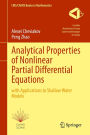 Analytical Properties of Nonlinear Partial Differential Equations: with Applications to Shallow Water Models