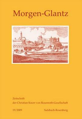 Morgen-Glantz 19/2009: Zeitschrift der Christian Knorr von Rosenroth-Gesellschaft