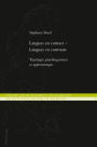 Langues en contact - Langues en contraste: Typologie, plurilinguismes et apprentissages