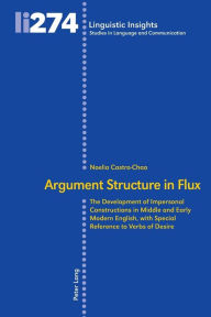 Title: Argument Structure in Flux: The Development of Impersonal Constructions in Middle and Early Modern English, with Special Reference to Verbs of Desire, Author: Noelia Castro-Chao