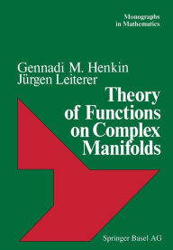 Title: Theory of Functions on Complex Manifolds, Author: HENKIN