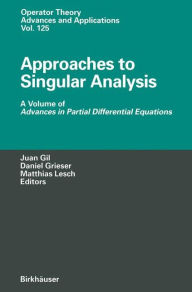 Title: Approaches to Singular Analysis: A Volume of Advances in Partial Differential Equations, Author: Juan B. Gil