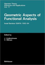 Title: Geometric Aspects of Functional Analysis: Israel Seminar (GAFA) 1992-94, Author: Joram Lindenstrauss