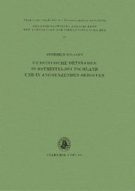 Title: Genetivische Ortsnamen in Ostmitteldeutschland und in angrenzenden Gebieten, Author: Gundhild Winkler