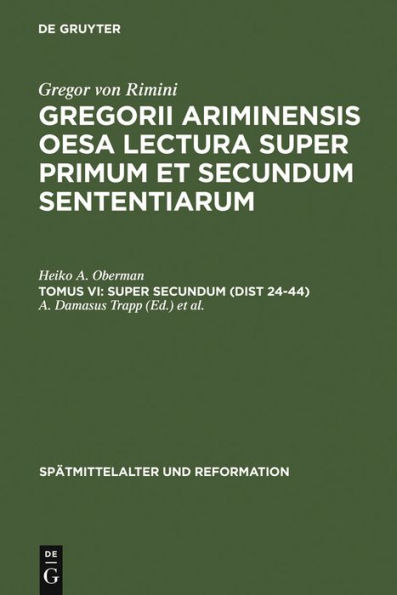Super Secundum (Dist 24-44) / Edition 1