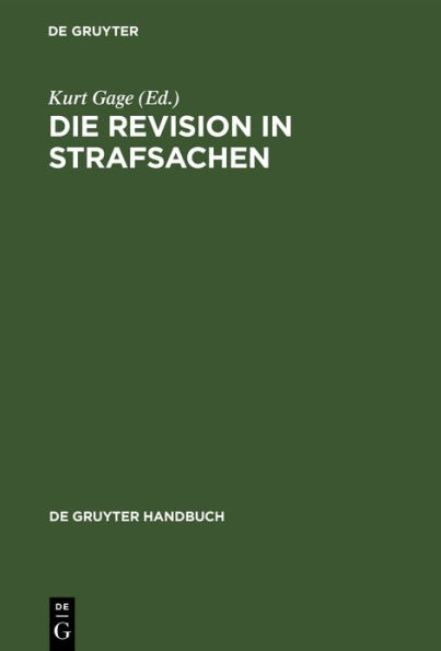 Die Revision in Strafsachen