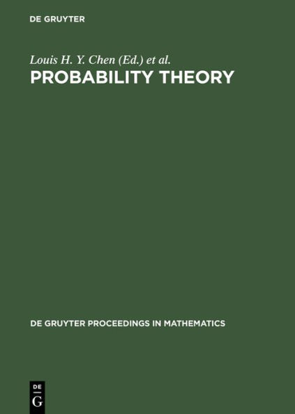 Probability Theory: Proceedings of the 1989 Singapore Probability Conference held at the National University of Singapore, June 8-16, 1989 / Edition 1
