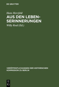 Title: Aus den Lebenserinnerungen, Author: Hans Herzfeld
