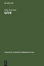 Give: A Cognitive Linguistic Study