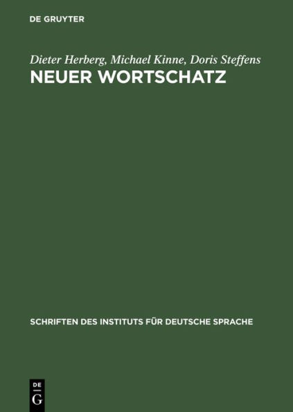 Neuer Wortschatz: Neologismen der 90er Jahre im Deutschen / Edition 1