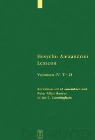 Title: [Tau - Omega], Author: Hesychius Alexandrinus