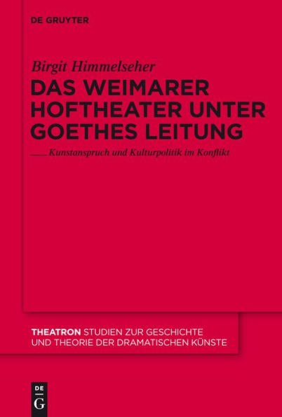 Das Weimarer Hoftheater unter Goethes Leitung: Kunstanspruch und Kulturpolitik im Konflikt