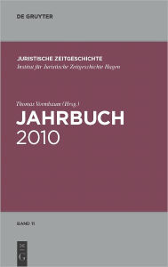 Title: Jahrbuch Der Juristischen Zeitgeschichte, Author: De Gruyter