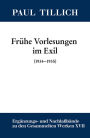 Fruhe Vorlesungen im Exil: (1934-1935)