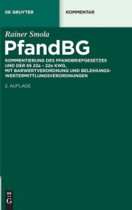 Title: Pfandbriefgesetz, Author: Rainer Smola